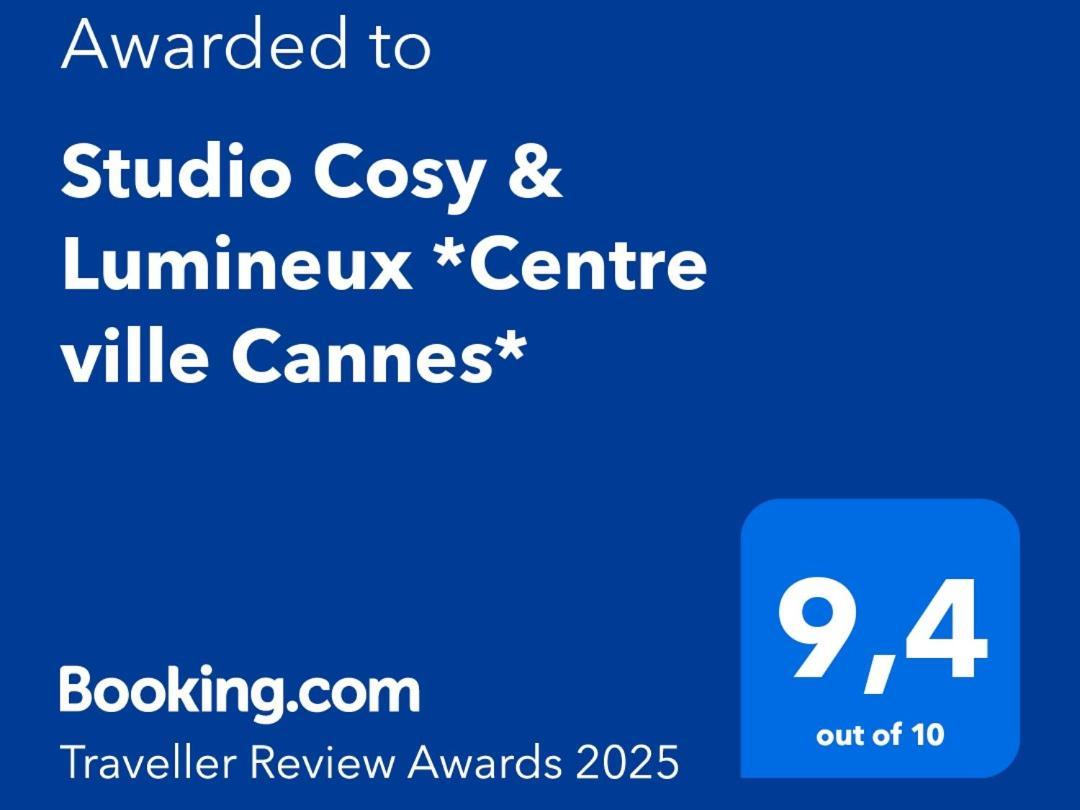 Studio Cosy & Lumineux *Centre Ville Cannes* Exterior foto